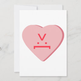 Candy Heart - Teufelsgesicht Feiertagskarte