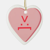 Candy Heart - Teufelskreis Keramik Ornament (Rechts)