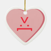 Candy Heart - Teufelskreis Keramik Ornament (Hinten)