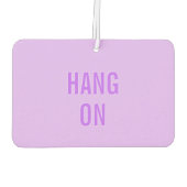 CANDY HEART Valentine "Hang On" Lila Autolufterfrischer (Rückseite)