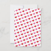 Candy Heart Valentine's Day Foto Einladung (Rückseite)