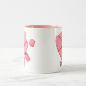 Candy Heart Zweifarbige Tasse (Mittel)