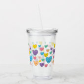 Candy Hearts Acryltrinkbecher (Links)