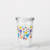 Candy Hearts Acryltrinkbecher (Rückseite)