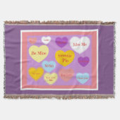Candy Hearts Blanket Decke (Vorderseite)