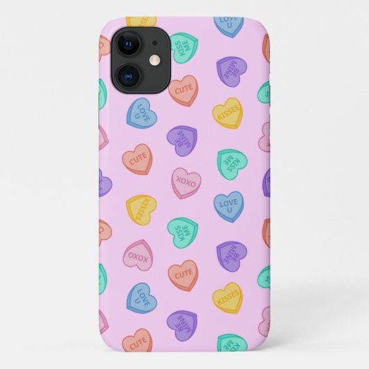 Candy Hearts Case-Mate iPhone Hülle (Rückseite)