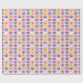 Candy Hearts Custom Messages Valentine Geschenkpapier (Flach)