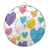 Candy Hearts Dartscheibe (vorne)