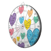 Candy Hearts Dartscheibe (Vorderseite rechts)