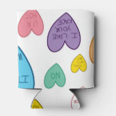 Candy Hearts Dosenkühler (Rückseite)