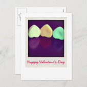 Candy Hearts Feiertagspostkarte (Vorne/Hinten)