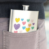 Candy Hearts Flachmann (Beispiel)