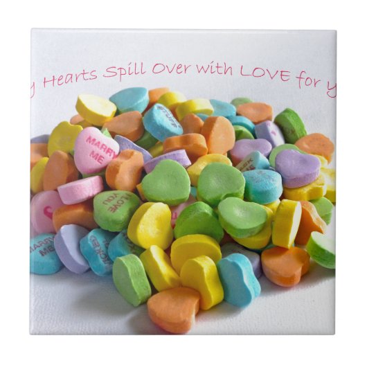 Candy Hearts Fliese (Vorderseite)