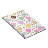 Candy Hearts Foto Valentine Notebook Notizblock (Rechte Seite)