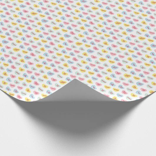 Candy Hearts Geschenkpapier (Ecke)