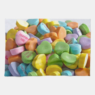Candy Hearts Geschirrtuch