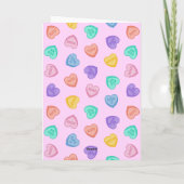 Candy Hearts Karte (Rückseite)