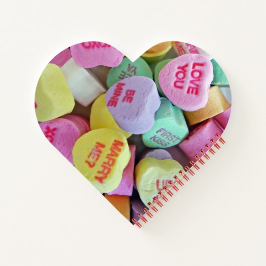 Candy Hearts Notizblock (Rückseite)