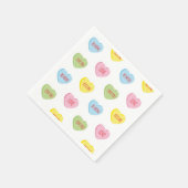 Candy Hearts Paper Napkin Serviette (Ecke)