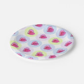 Candy Hearts Pappteller (Schrägansicht)