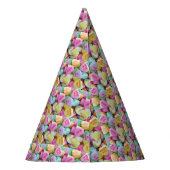Candy Hearts Partyhütchen (Rückseite)
