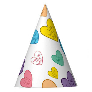 Candy Hearts Partyhütchen