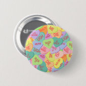 Candy Hearts Pattern - SFW Button (Vorne & Hinten)