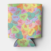 Candy Hearts Pattern - SFW Dosenkühler (Vorderseite)