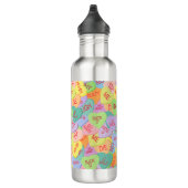 Candy Hearts Pattern - SFW Edelstahlflasche (Rechts)