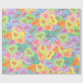 Candy Hearts Pattern - SFW Geschenkpapier (Flach)