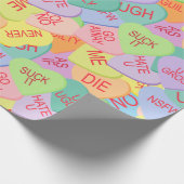 Candy Hearts Pattern - SFW Geschenkpapier (Ecke)