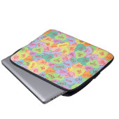 Candy Hearts Pattern - SFW Laptopschutzhülle (Vorne Knopf)