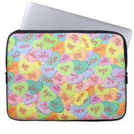 Candy Hearts Pattern - SFW Laptopschutzhülle