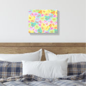 Candy Hearts Pattern - SFW Leinwanddruck (Insitu (Schlafzimmer))