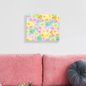 Candy Hearts Pattern - SFW Leinwanddruck (Insitu (Wohnzimmer))