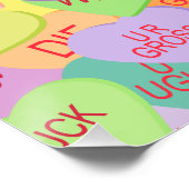 Candy Hearts Pattern - SFW Poster (Ecke)