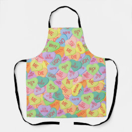 Candy Hearts Pattern - SFW Schürze