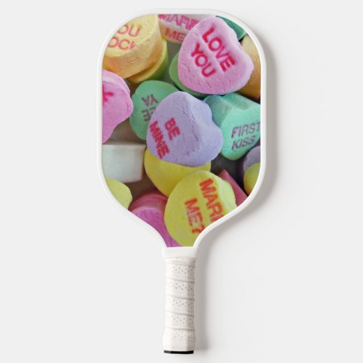 Candy Hearts Pickleball Schläger (Rückseite)
