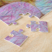 Candy Hearts Pink Yellow Orange Valentines Puzzle (Seite)