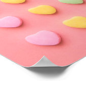 Candy Hearts Portrait Poster (Ecke)