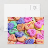 Candy Hearts Postcard Postkarte (Vorne/Hinten)