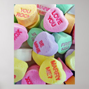 Candy Hearts Poster
