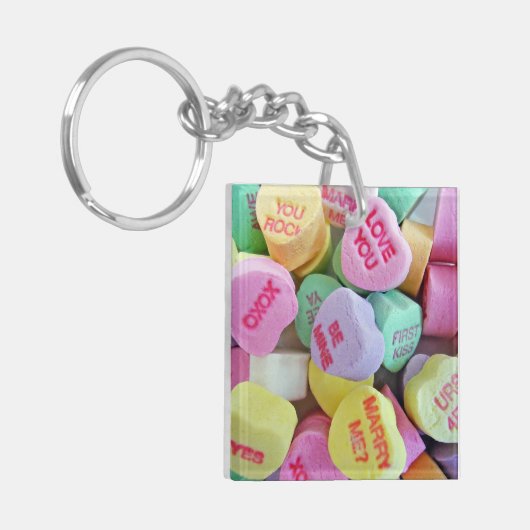 Candy Hearts Schlüsselanhänger (Vorderseite links)