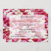 Candy Hearts Süßigkeiten Valentinstag Party Einladung (Vorne/Hinten)