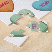Candy Hearts Sweet Valentine Liebe Nachrichten Puzzle (Seite)
