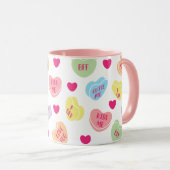 Candy Hearts Tasse (VorderseiteRechts)