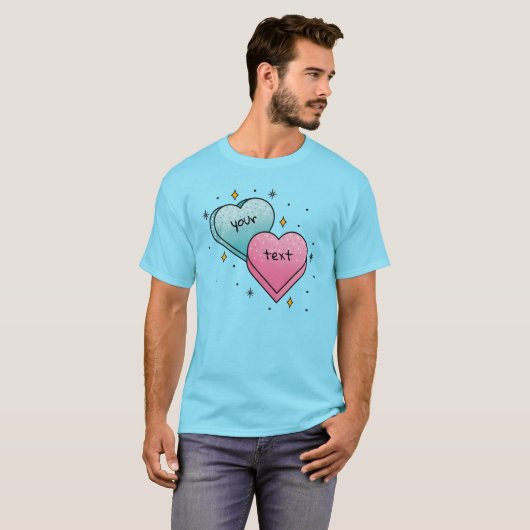 Candy Hearts Tattoo - Erstellen Sie Ihre eigene T-Shirt (Vorne ganz)