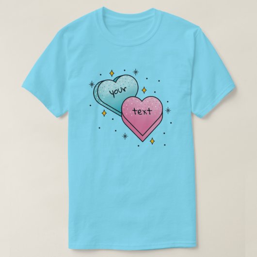 Candy Hearts Tattoo - Erstellen Sie Ihre eigene T-Shirt (Design vorne)