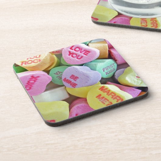 Candy Hearts Untersetzer (Linke Seite)