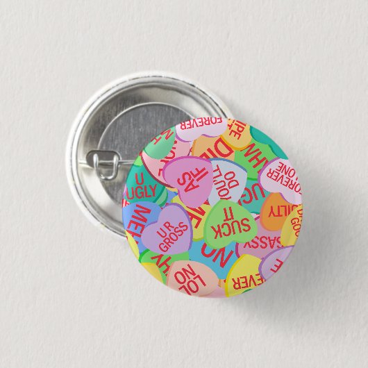 Candy Hearts V. 2.0 Button (Vorne & Hinten)